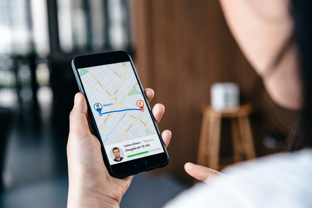 Técnico ProRepara em atendimento residencial